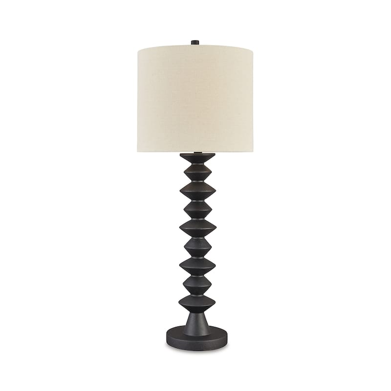 Signature Design by Ashley Luanndon Black Buffet Lamp - 13.88" W x 13.88" D x 37" H