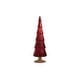 preview thumbnail 9 of 11, Dembe 13.5" Glass Tree on Gold Glitter Base, Set of 2