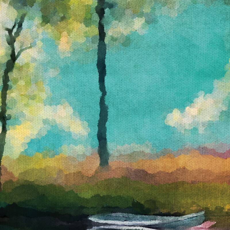 Lakeside by Willowbrook Fine Art Canvas Art Print
