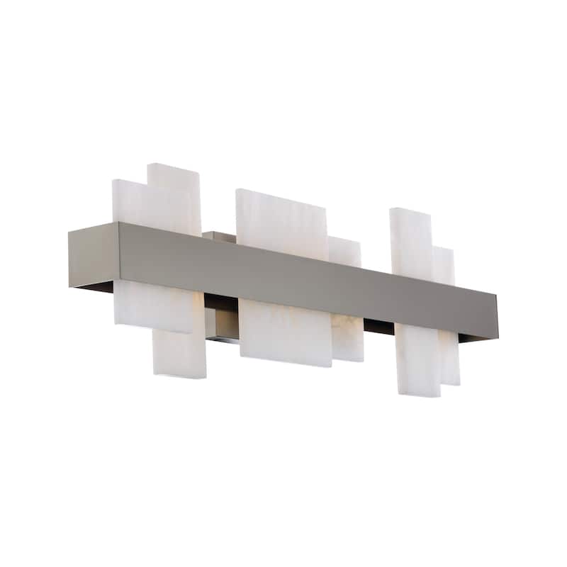 Acropolis 27in LED Bath Vanity & Wall Light 3000K in Aged Brass