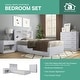 preview thumbnail 3 of 8, OS Home and Office Furniture Model 6011K Complete 4 Piece Bedroom Set in White