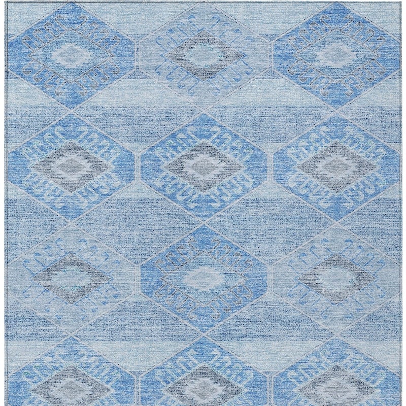 HomeRoots Aztec Transitional Rectangle Outdoor Rug