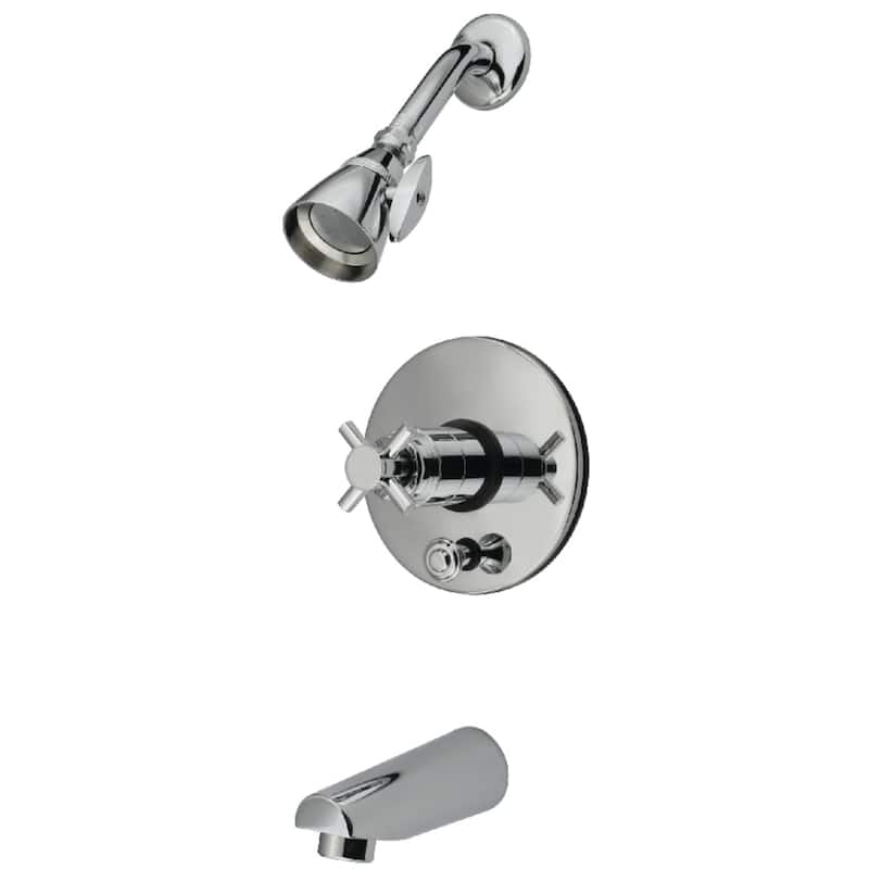 Kingston Brass Concord Tub and Shower Faucet with Diverter - Polished Chrome