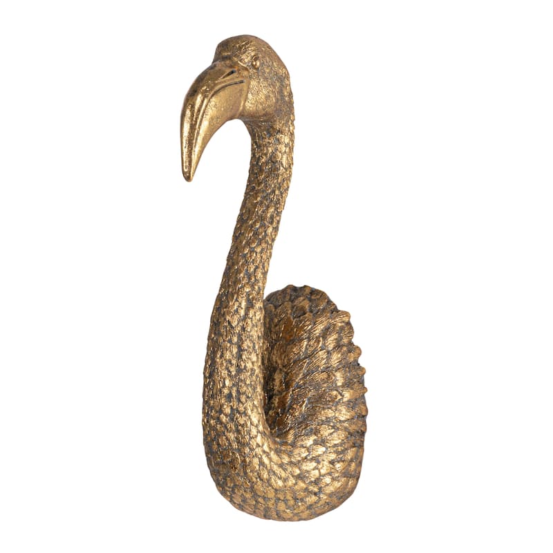Decorative Resin Bird Bust Wall Décor - 5.8"L x 3.8"W x 11.8"H