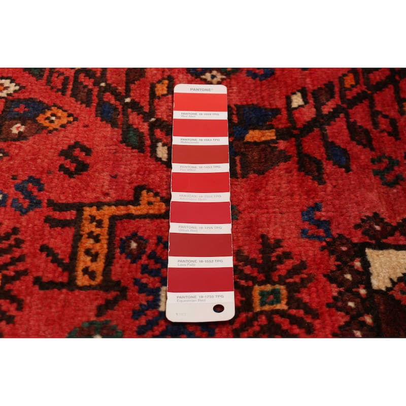 ECARPETGALLERY Hand-knotted Melis Red Wool Rug - 6'9 x 10'5