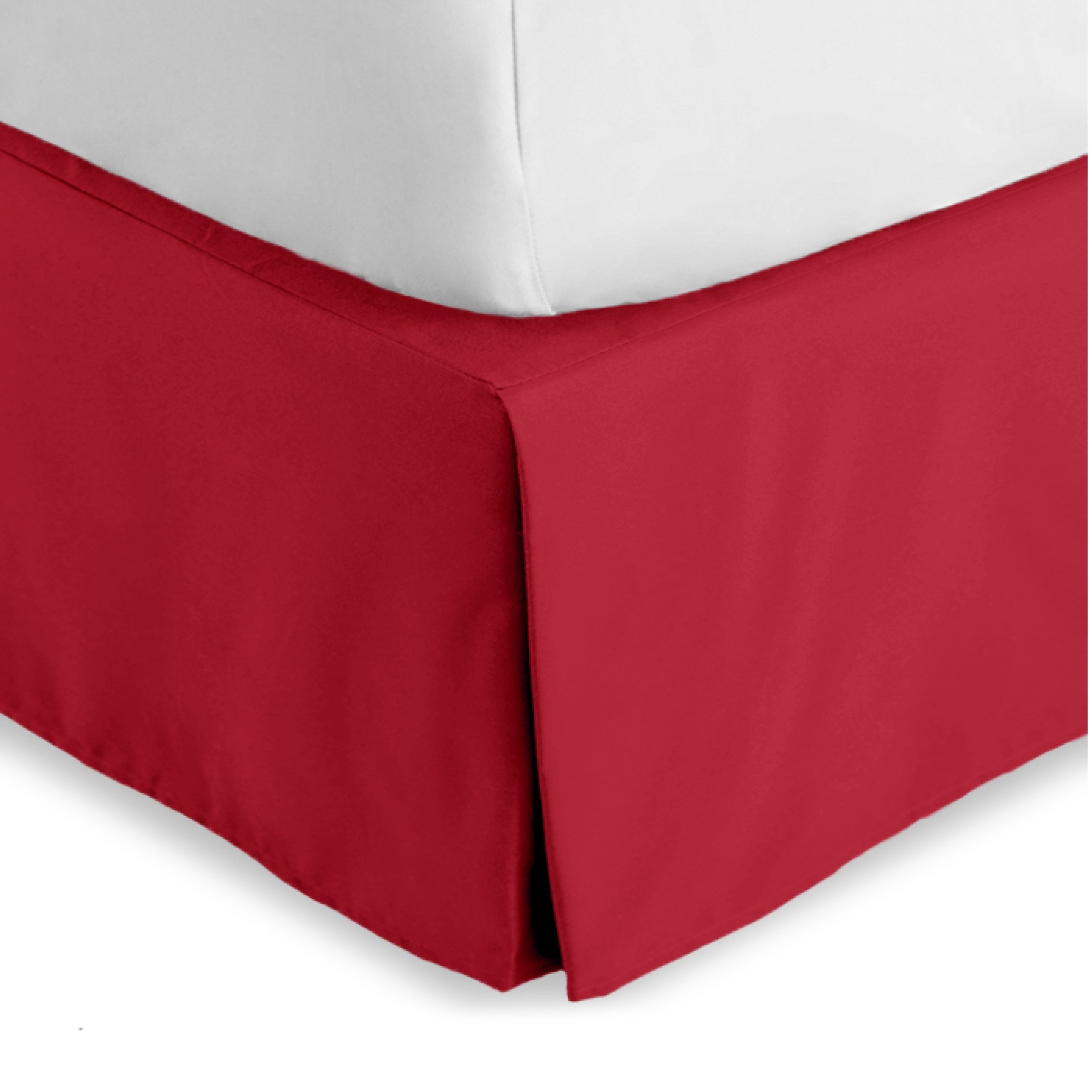 Bare Home Pleated Bed Skirt - 15-Inch Tailored Drop Easy Fit