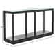 SAFAVIEH Couture Benecarlo Glass Top Console Table - 55Wx15Dx29H - Bed ...