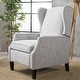 preview thumbnail 18 of 57, Wescott Contemporary Fabric Wingback Pushback Recliner by Christopher Knight Home