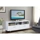 preview thumbnail 2 of 11, Casey 2-drawer Engineered Wood 60" TV Stand White