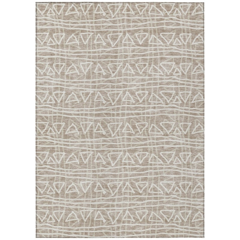 Machine Washable Indoor/ Outdoor Chantille Boho Morrocan Rug
