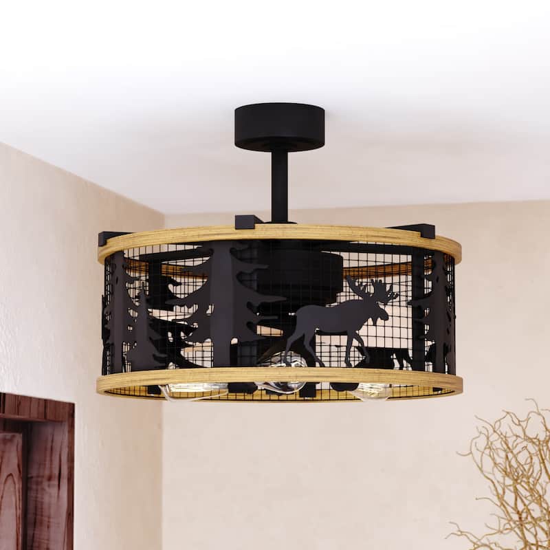 Bellevue Brody 21" 3 Blade LED Indoor Ceiling Fan with Remote Control