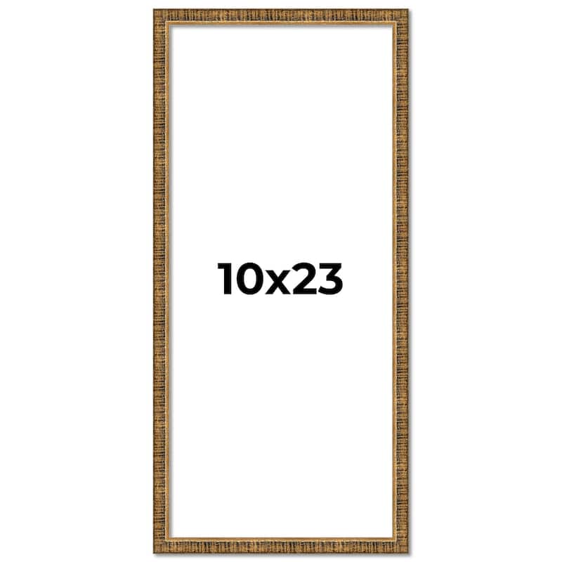 10x23 Frame Gold Solid Wood Picture Frame - Complete Modern Photo
