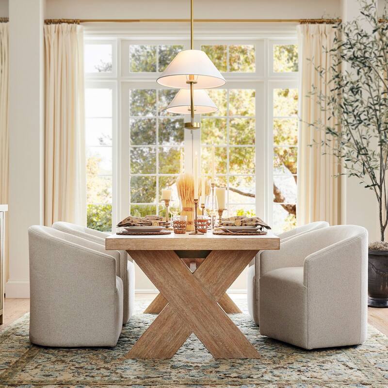 2-Light Modern Black/Gold Linear Fabric Cone Large Pendant Light for Kitchen Island