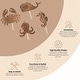 preview thumbnail 8 of 9, Crane Baby 4-pc. Sea Life Motifs Wall Decor - Brown