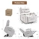 preview thumbnail 11 of 53, Oversized Power Lift Recliner Chair with Massage & Heat, PU Leather, USB Port, Cup Holders & Pockets