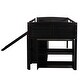preview thumbnail 58 of 58, Twin Low Loft Bed with Slide, Drawers & Guardrails - Sturdy Wood Frame