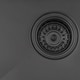 preview thumbnail 6 of 7, Ruvati 27-inch Undermount Gunmetal Black Stainless Steel Kitchen Sink 16 Gauge Single Bowl - 8' x 11'