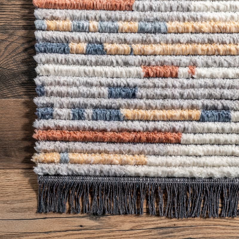 Nuloom Morgan Contemporary Shag Fringe Area Rug