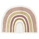preview thumbnail 1 of 0, Boho Rainbow Collection Accent Floor Rug (2'5" x 1'8') - Blush Pink Dusty Rose Gold Yellow Mauve Taupe Beige Bohemian Celestial