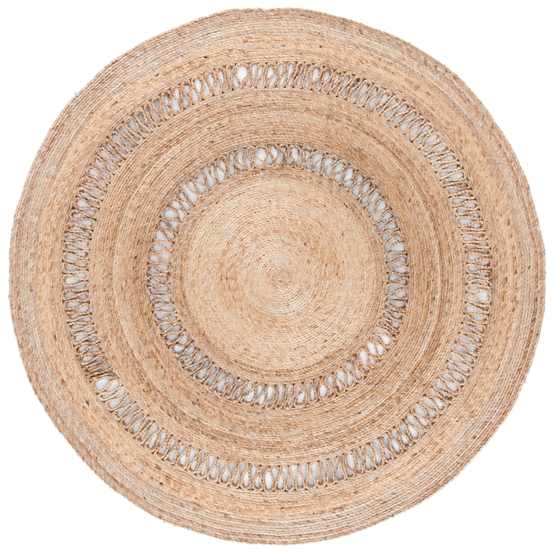 SAFAVIEH Handmade Natural Fiber Ruggera Casual Jute Rug - Natural - 5' Round