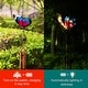 preview thumbnail 4 of 8, Adeco Solar Wind Chimes for Outside Metal Butterfly LED Hanging Solar Lights