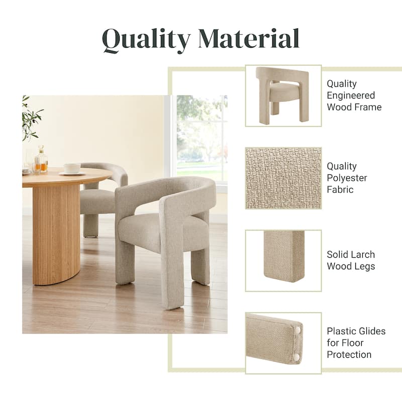 NPD Furniture Sherlyn Dining Side Arm Chair