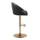 preview thumbnail 53 of 84, Porch & Den Livesey High Back Adjustable Bar Stool with Rounded T Footrest (Set of 2)