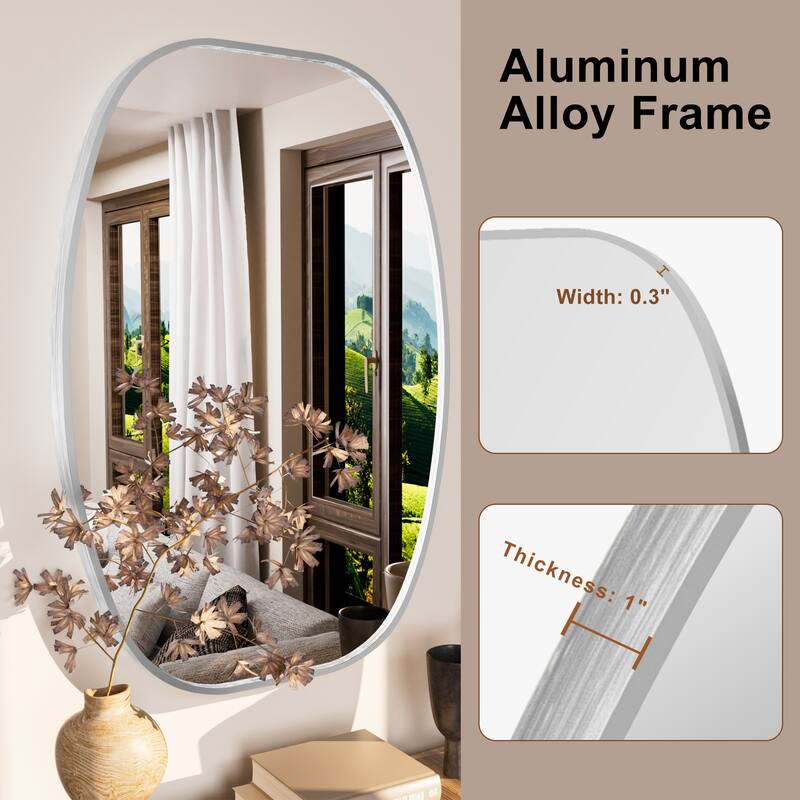 Oval Wall Mirror Bathroom Mirror for Over Sink