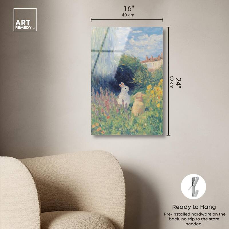 Quiet Gardeners Acrylic by Art Remedy, Ready to Hang