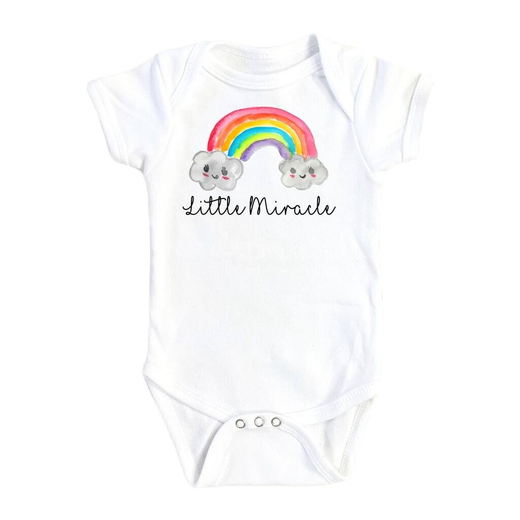 Rainbow Miracle - Baby Boy Girl Clothes Infant Bodysuit Funny Cute Newborn