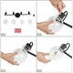 preview thumbnail 17 of 25, Olia Modern Black 3-Light Bathroom Vanity Light Minimal Globe Glass Wall Sconce