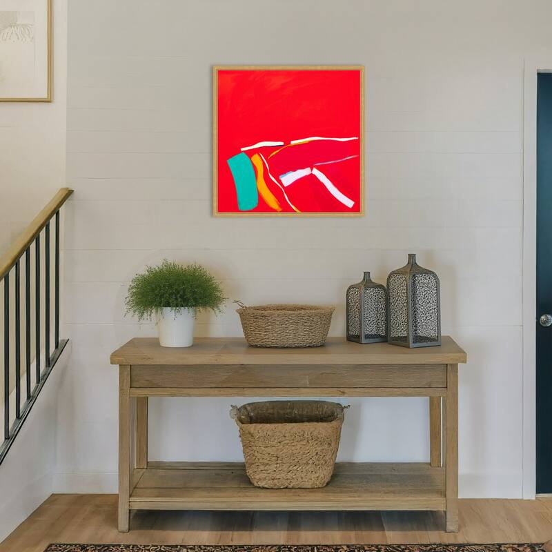 Passion by Angie Kenber Framed Canvas Wall Art Print