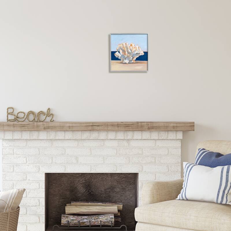 Stupell Coral Still Life Painting Framed Giclee Art Design by Ethan Harper
