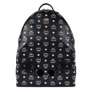 white mcm backpack