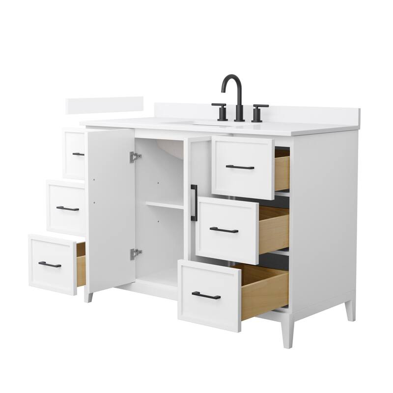 Wyndham Collection WCH717148S-QTZ-US3MXX Elan 48" Free Standing Single