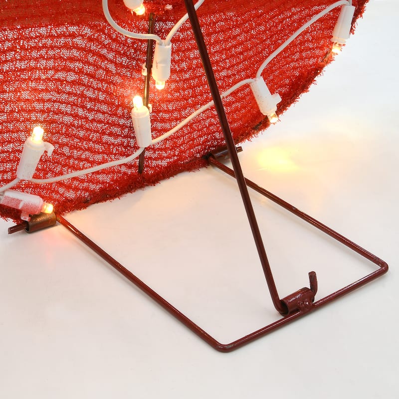 National Tree Company 18 in. Pre-Lit 'JOY' Decoration - Red - 18 in