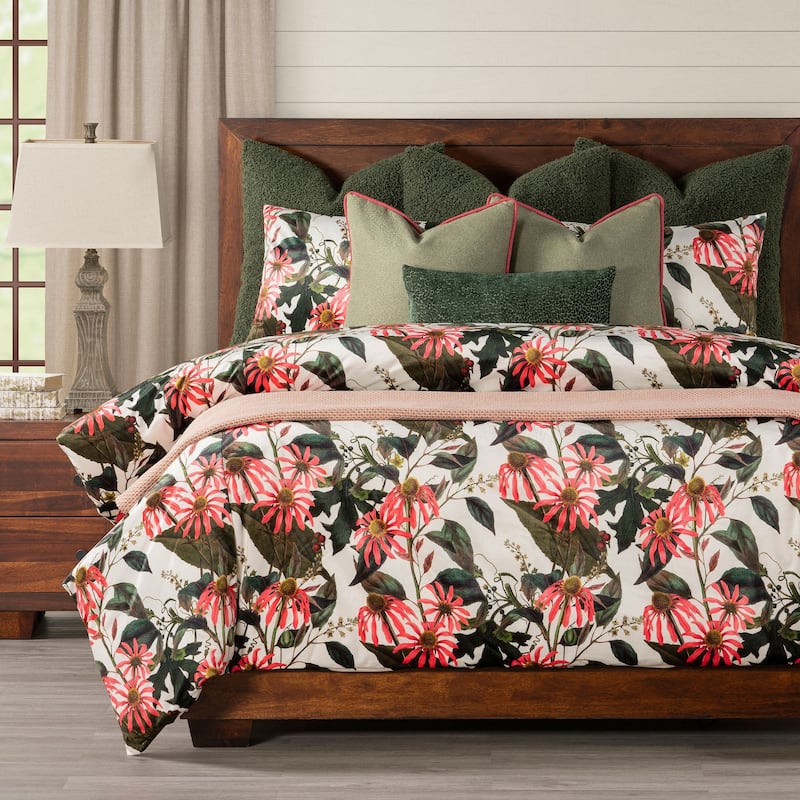 Smithsonian Classic Coneflowers Duvet Set