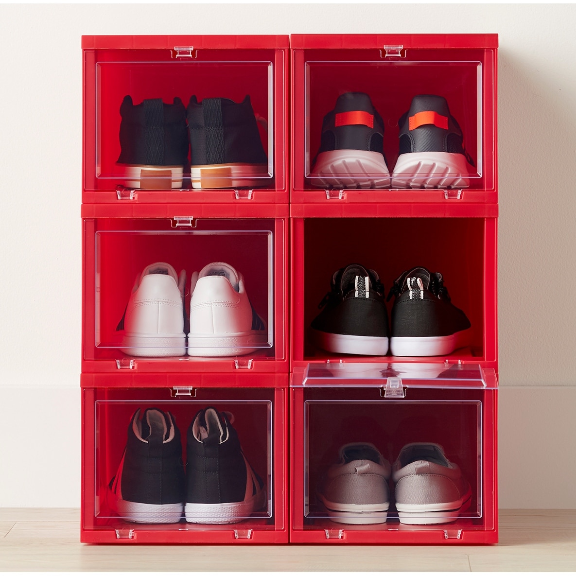 Shoe Racks Men's Drop Front Shoe Box Michaels Acrylic