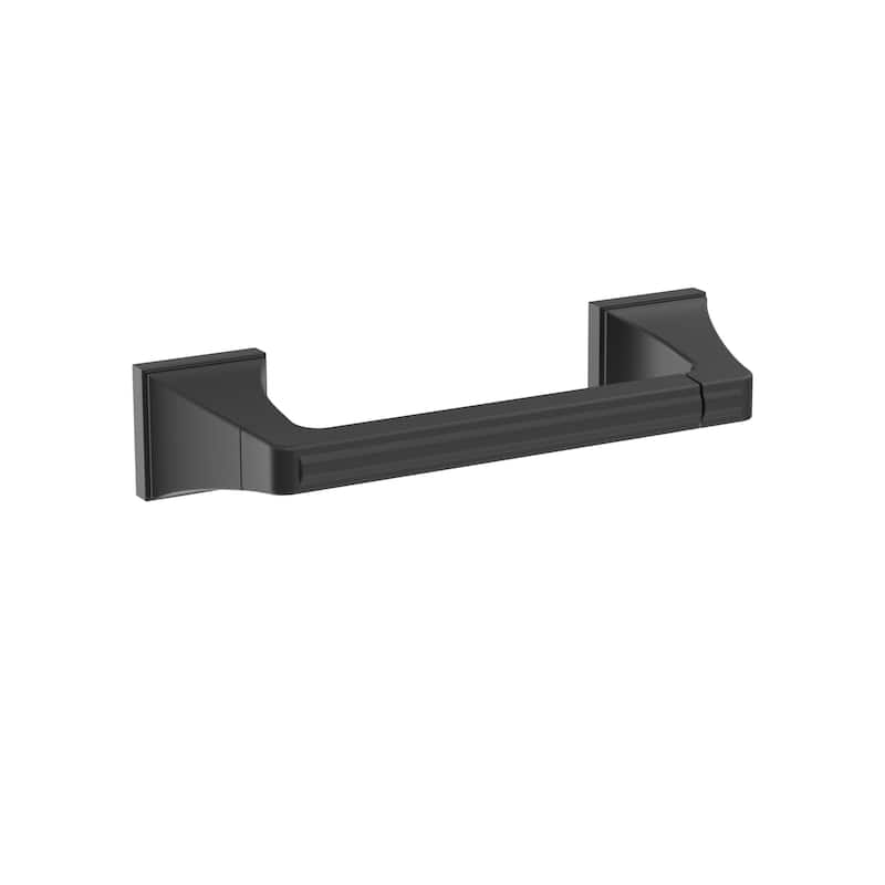 Amerock Mulholland Pivoting Double Post Toilet Paper Holder - Matte Black