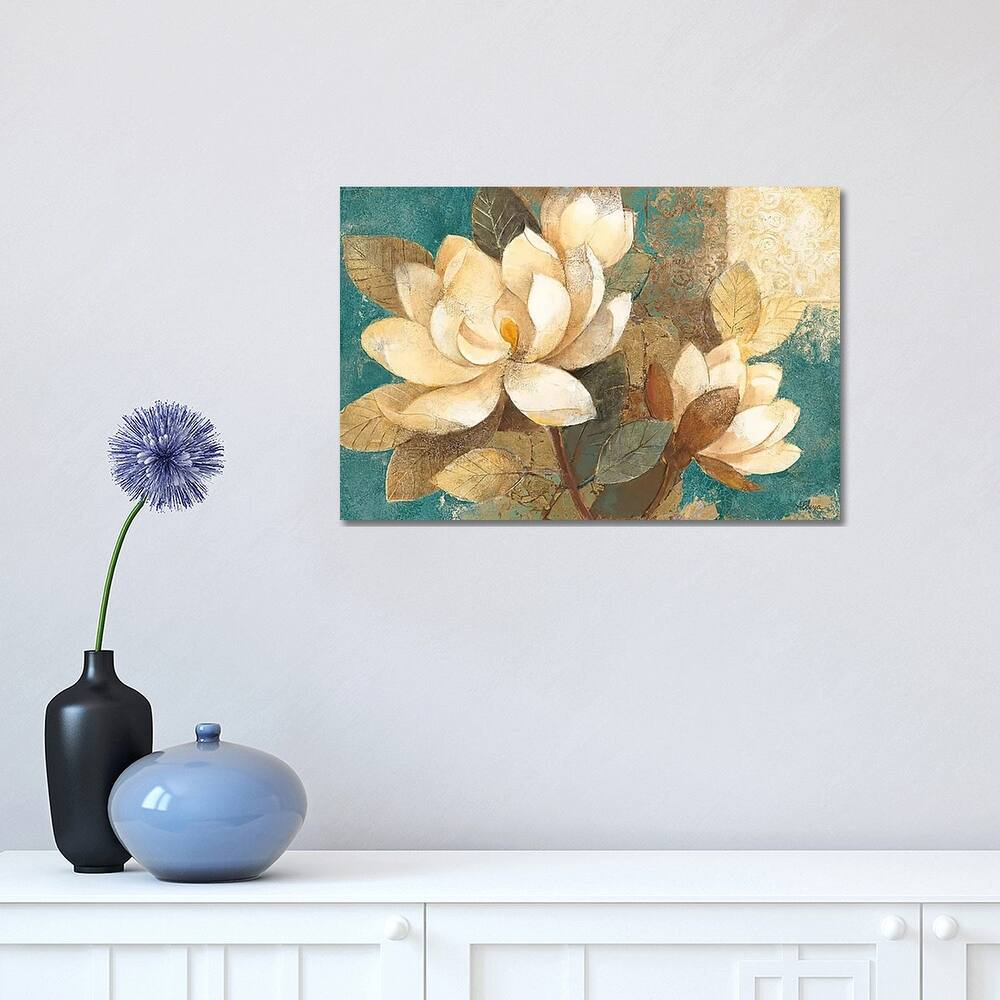 iCanvas "Turquoise Magnolias" by Albena Hristova Canvas Print