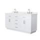 Option White / White Quartz Top / Brushed Nickel Hardware