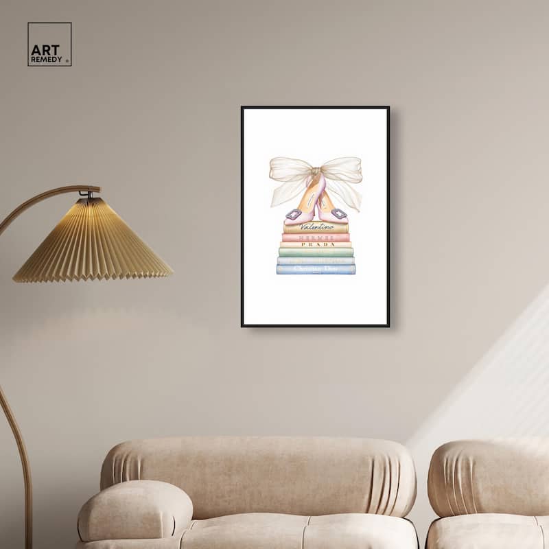 Bibliotheca Belle Canvas by Art Remedy