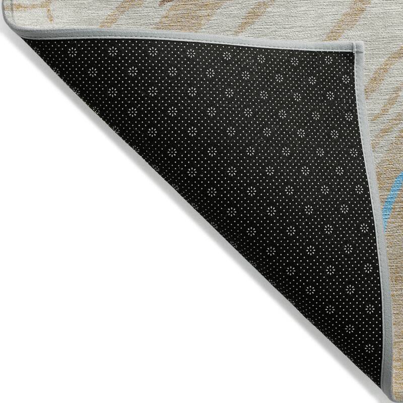 HomeRoots Abstract Transitional Rectangle Outdoor Rug