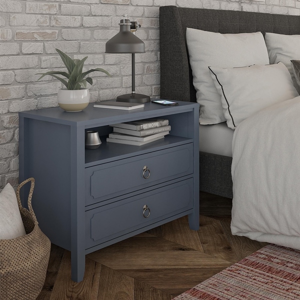 The Novogratz Her Majesty 2 Drawer Nightstand - On Sale