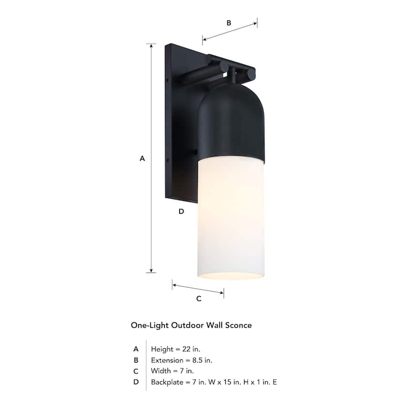 Designers Fountain D348M-22EW Ever Spring 22" Tall Outdoor Wall Sconce