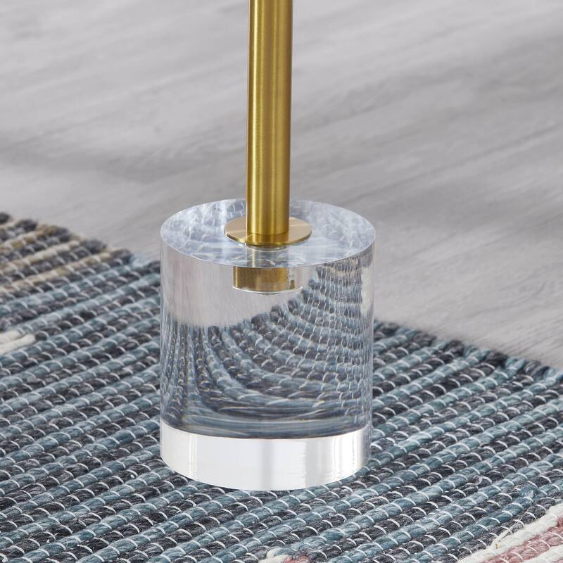 Acrylic Golden Martini End Table