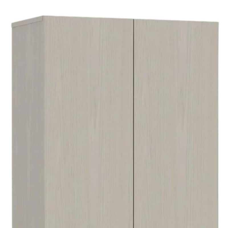 HomeRoots 71" Light Gray Wood Pantry Or Storage Closet - 23.6' X '70.8' X '11.8