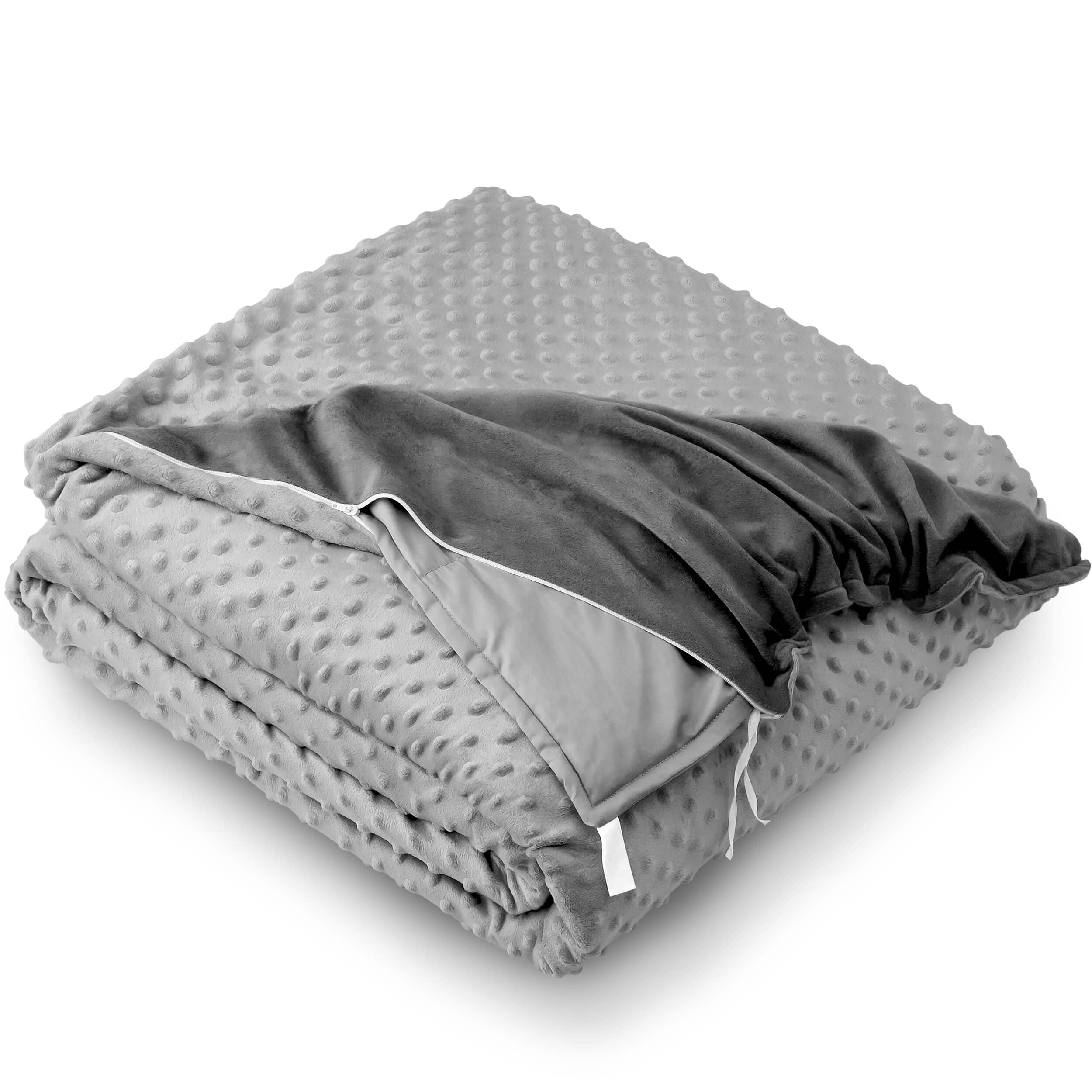 Bare Home Cotton Weighted Sensory Blanket with Minky | eBay