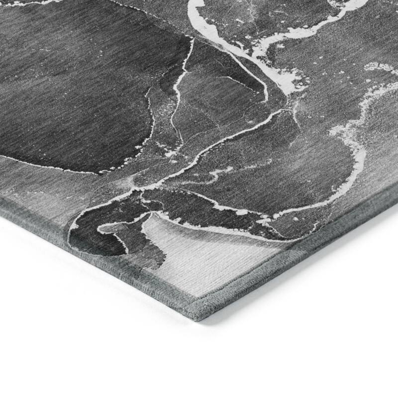 Baro Unique Abstract Weather Resistant Sleek Contemporary Outdoor Rug