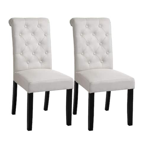 Sigtua Classic Fabric Upholstered High Back Dining Chair (set of 2) - N/A